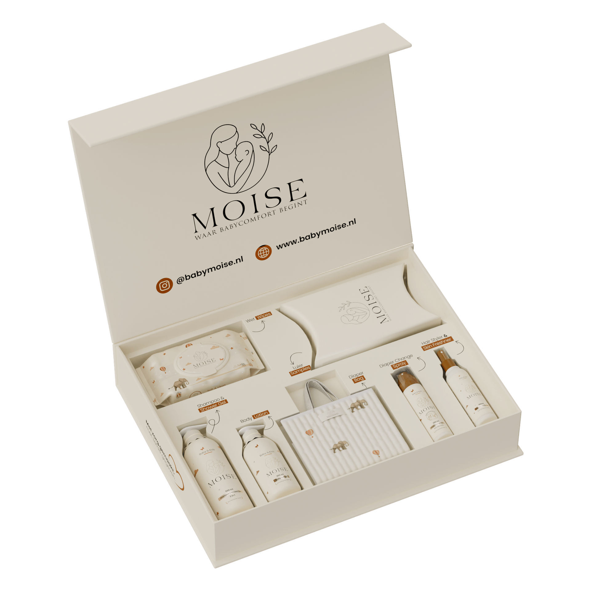 Moise Cadeaubox - Open cadeaubox met producten erin